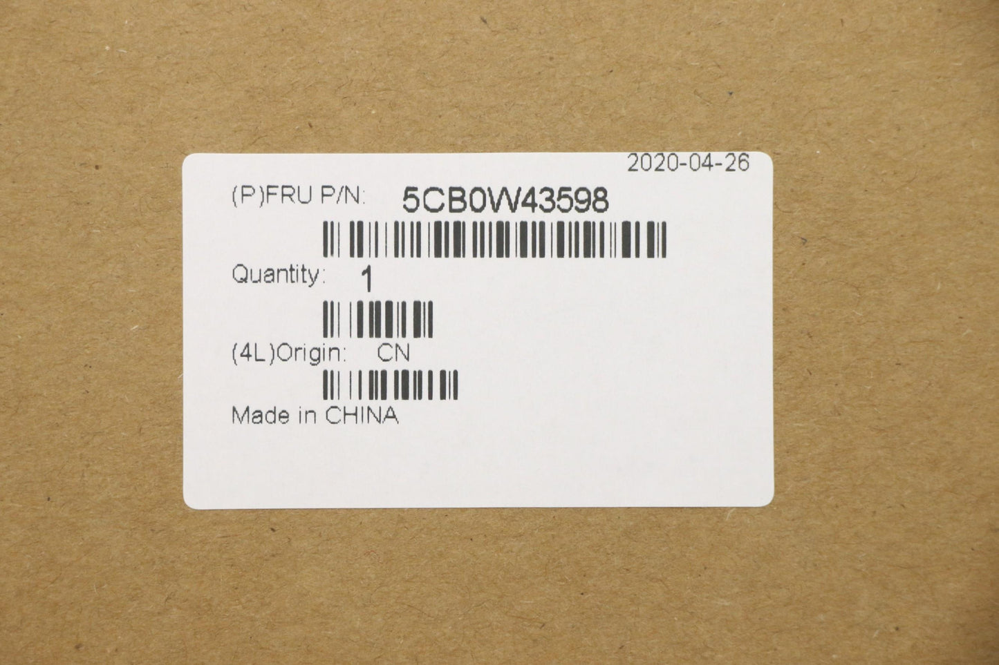 Lenovo Assembly Upper Case W Kb Us In - 5CB0W43598