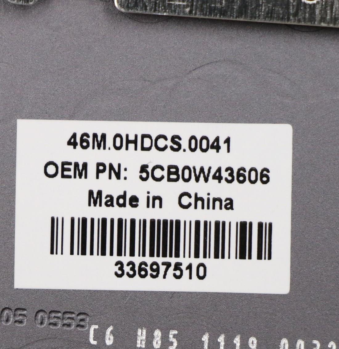 Lenovo C-Cover with Keyboard, USA English, Iron Grey, Backlight - 5CB0W43606