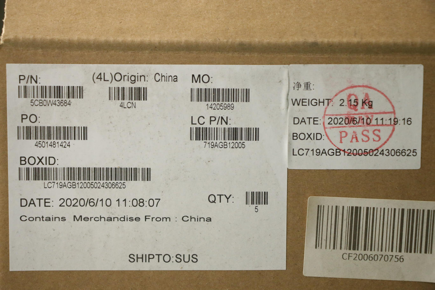 Lenovo Gs340 Log Up Assy Up Asm Cz-Sk - 5CB0W43684
