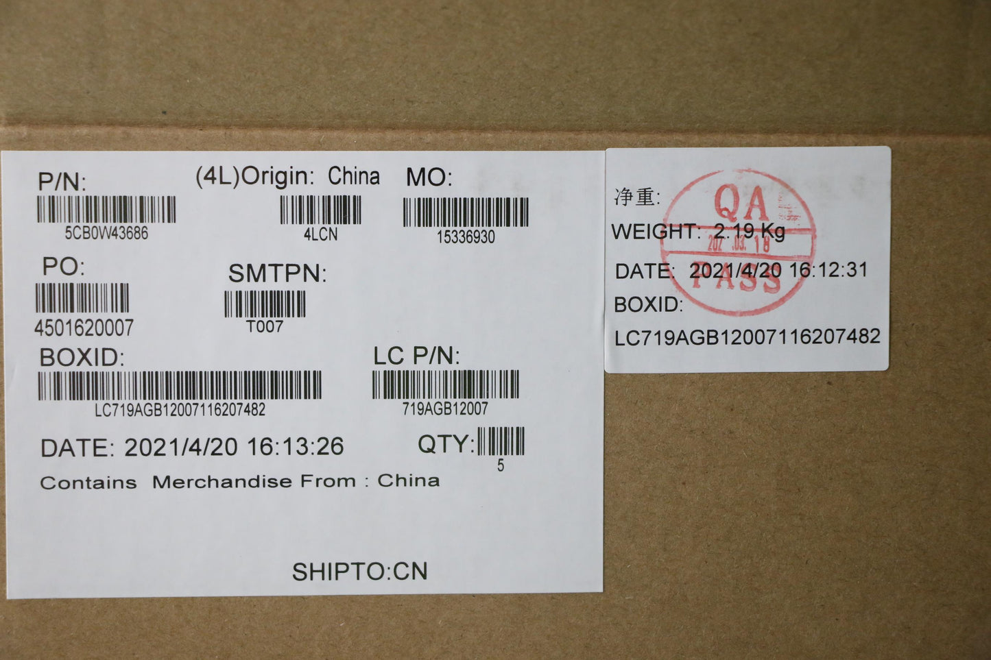 Lenovo Gs340 Log Up Assy Up Asm Us In - 5CB0W43686