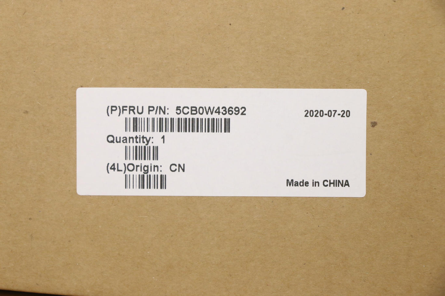 Lenovo Gs340 Log Up Assy Up Asm Hb Bu - 5CB0W43692