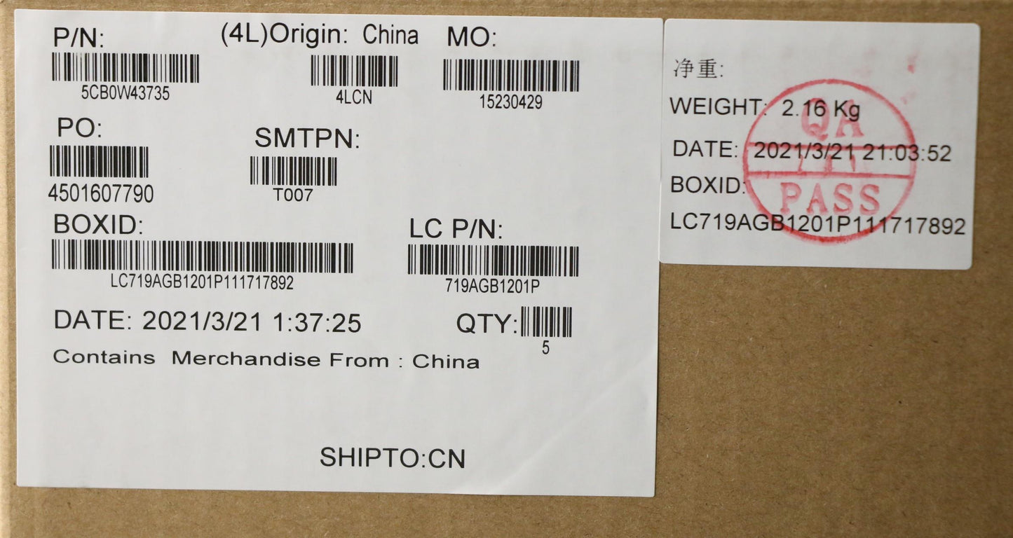 Lenovo Gs340 Log Up Assy Up Asm Sa Sr - 5CB0W43735