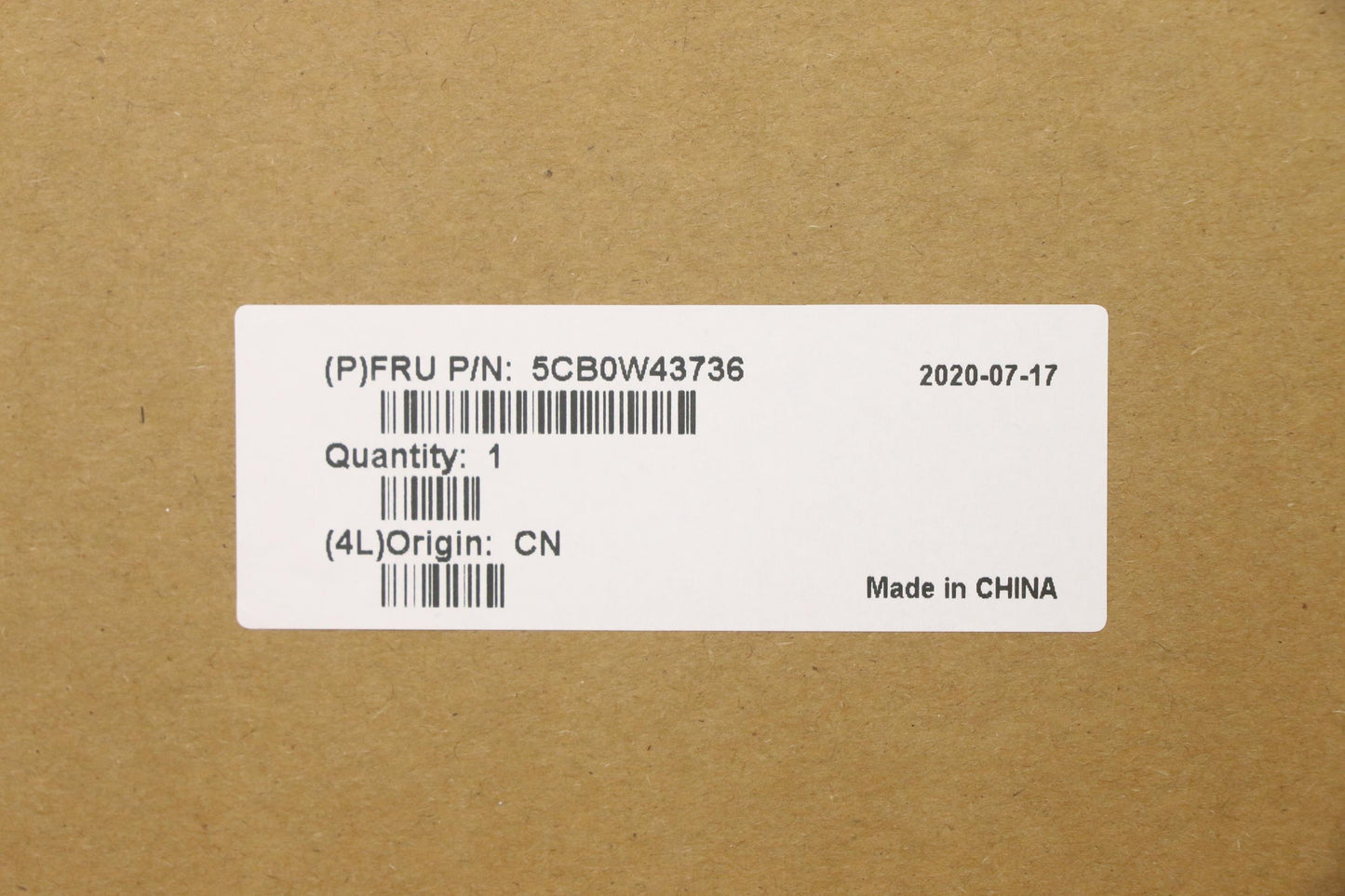 Lenovo Gs340 Log Up Assy Up Asm Sp Sr - 5CB0W43736