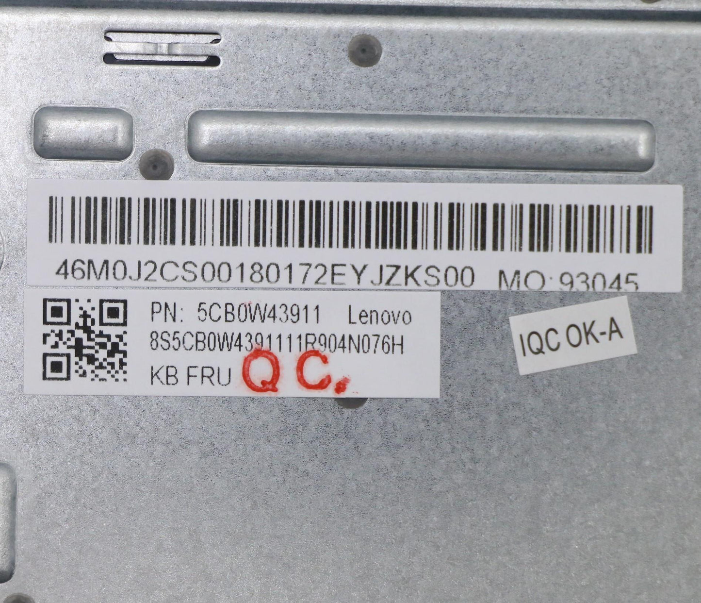 Lenovo Assembly Ucase W Kb Fr-Ar Pg L - 5CB0W43911
