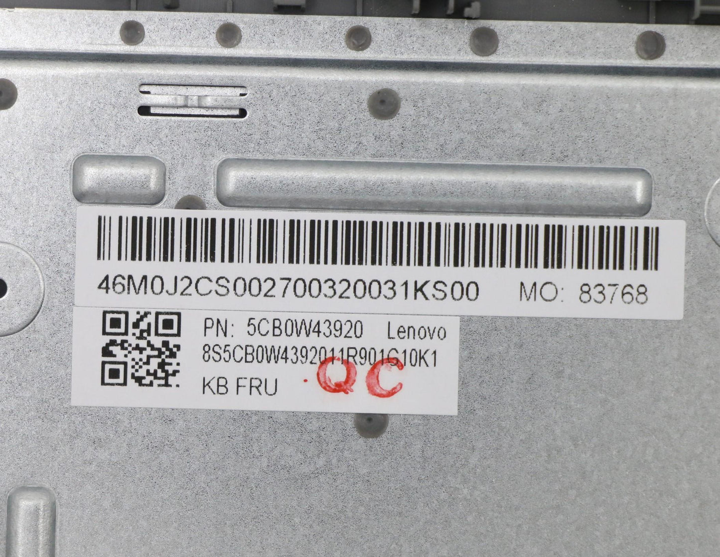 Lenovo Assembly Ucase W Kb Nd Pg Ls15 - 5CB0W43920
