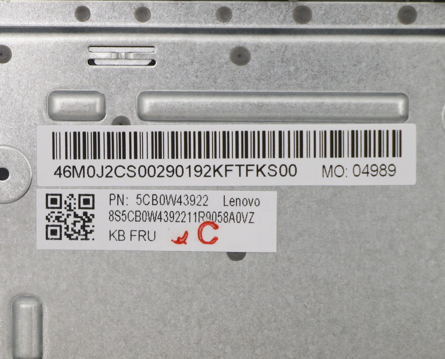 Lenovo Assembly Ucase W Kb Hb Pg Ls15 - 5CB0W43922