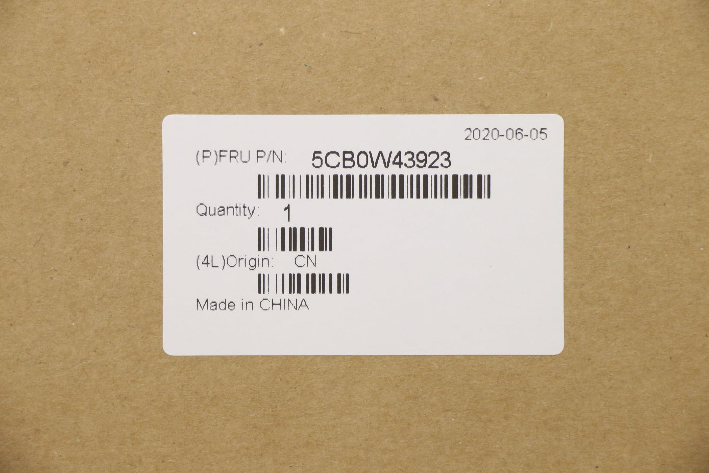 Lenovo Assembly Ucase W Kb Us Inte Pg - 5CB0W43923