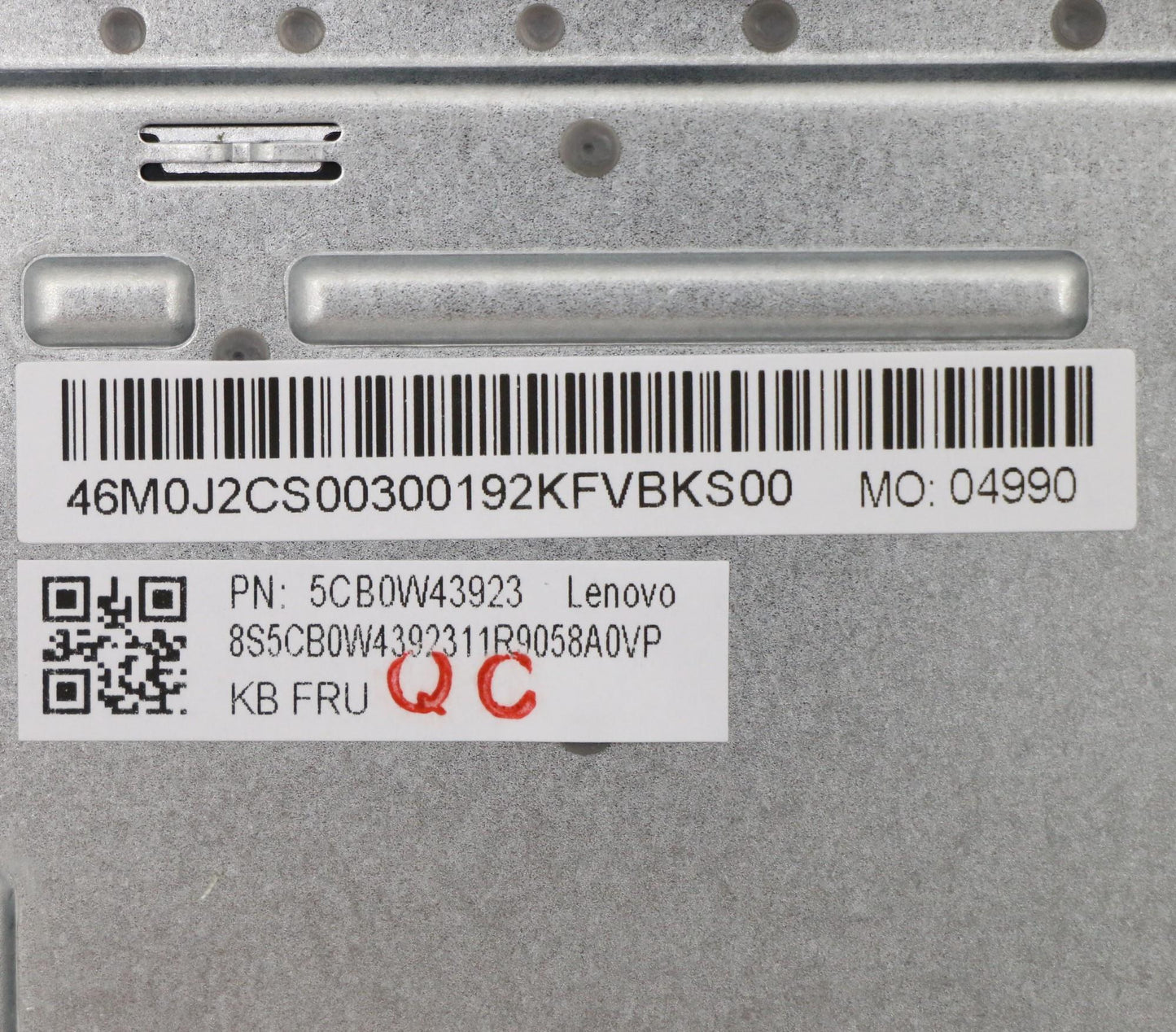 Lenovo Assembly Ucase W Kb Us Inte Pg - 5CB0W43923