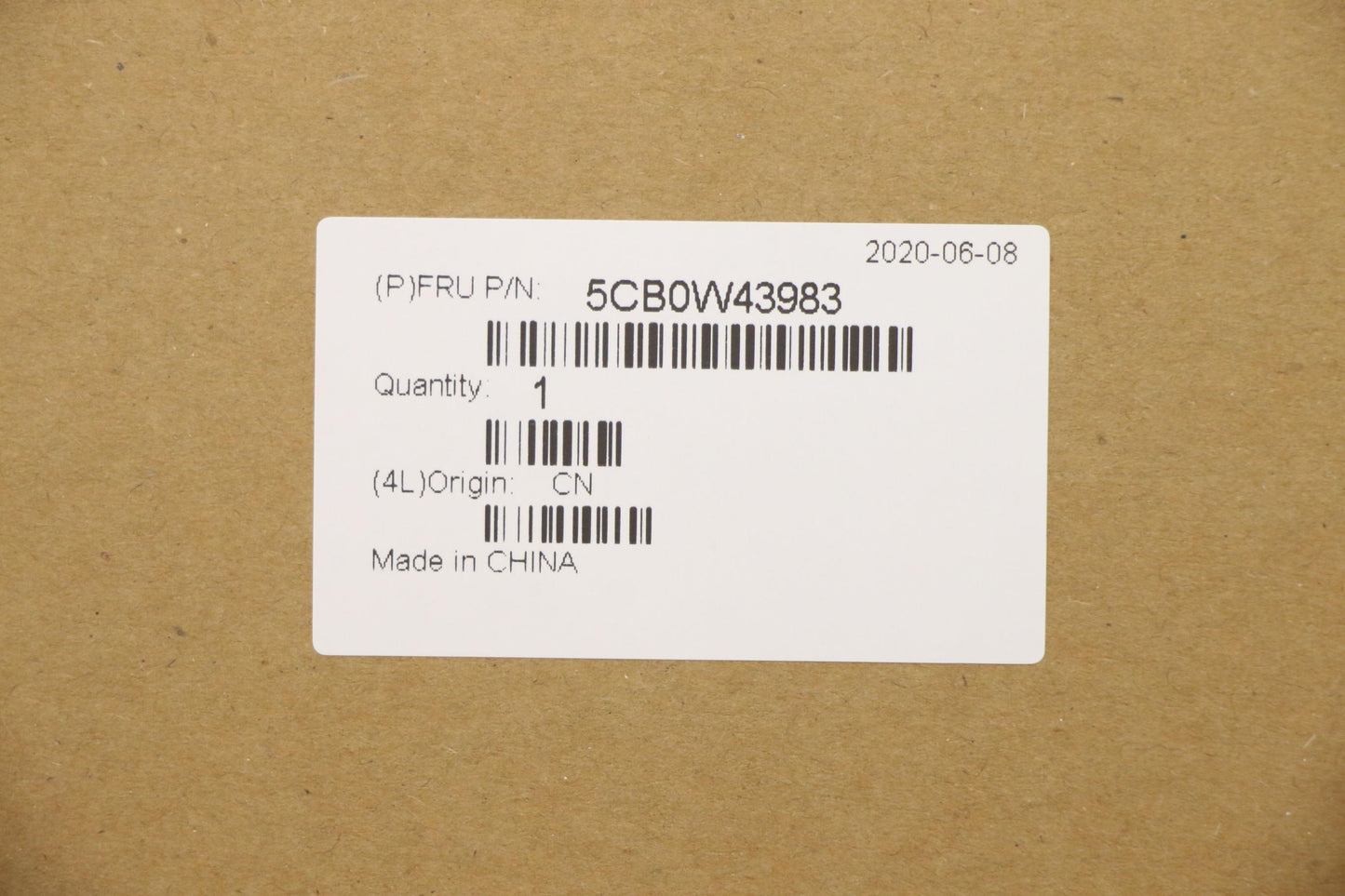 Lenovo Assembly Ucase W Kb Us Inte Fo - 5CB0W43983
