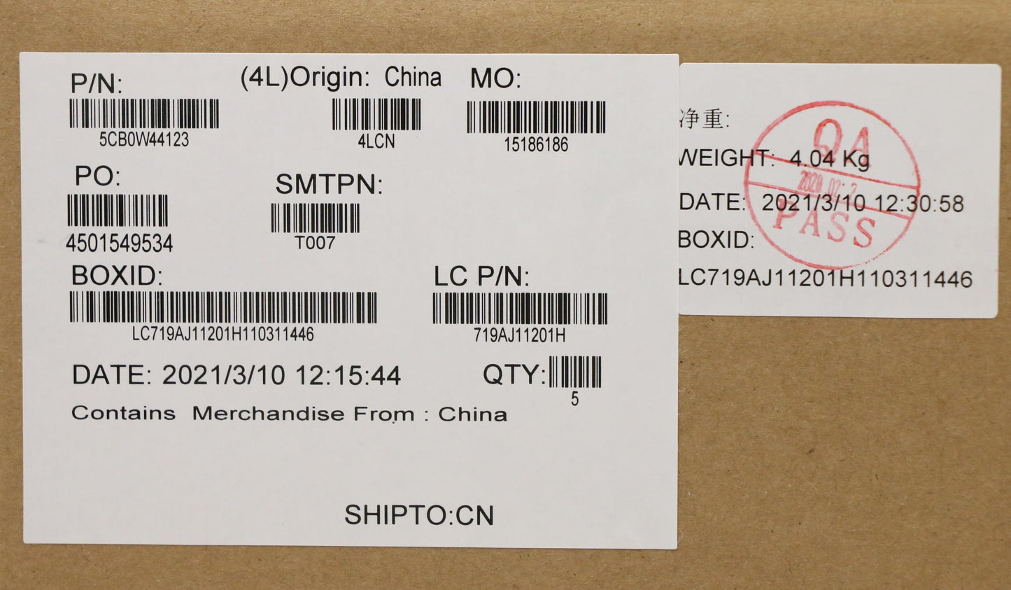 Lenovo Gv541 Log Up Assy Log Up Uk Ig - 5CB0W44123