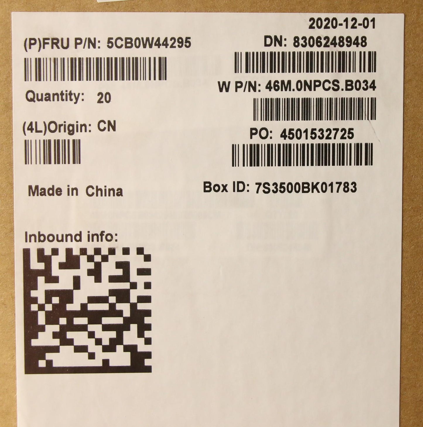 Lenovo Uppercaseasm B Mgr Bl W Us - 5CB0W44295
