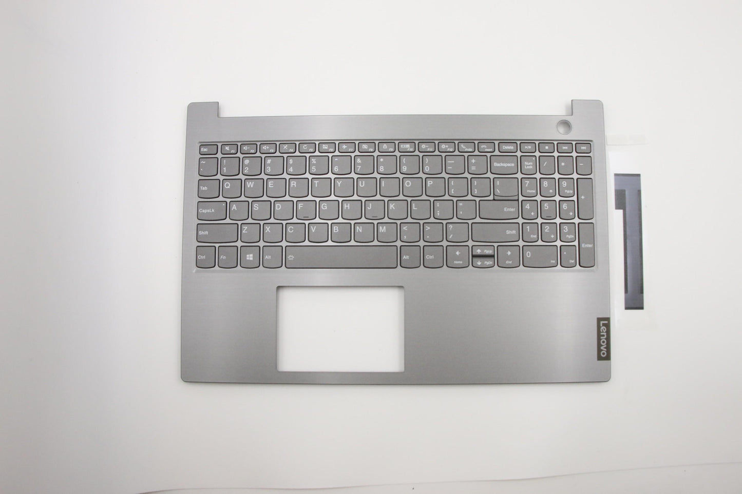 Lenovo Backlit Keyboard with C-Cover, USA English, Mineral Grey, Fingerprint Reader - 5CB0W45257