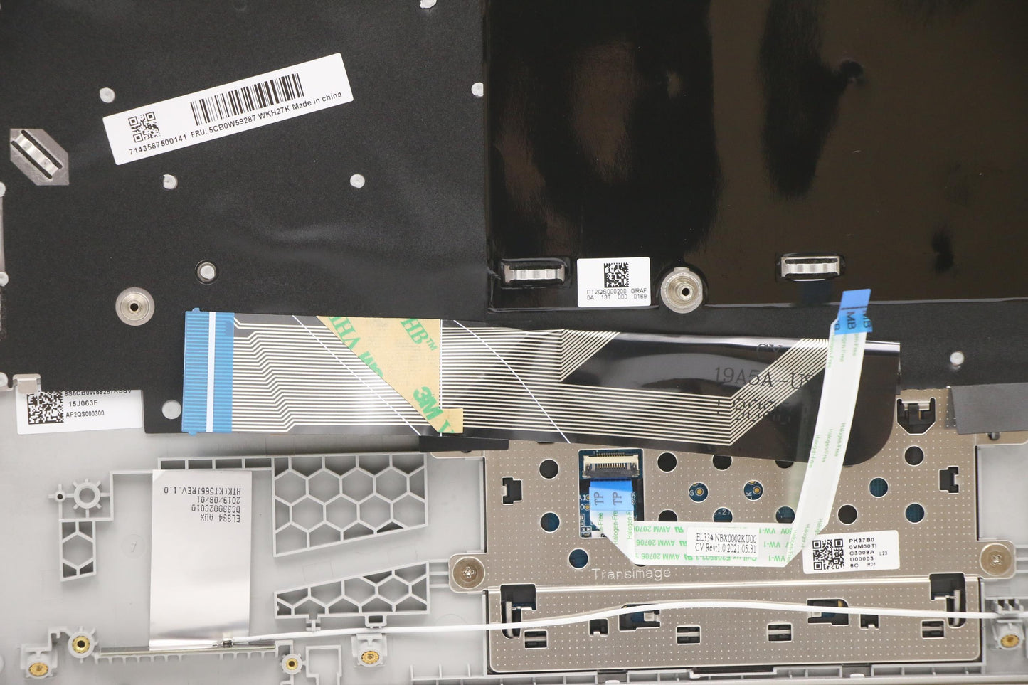 Lenovo Up Assy Grey W Nbl Kb Us - 5CB0W59287