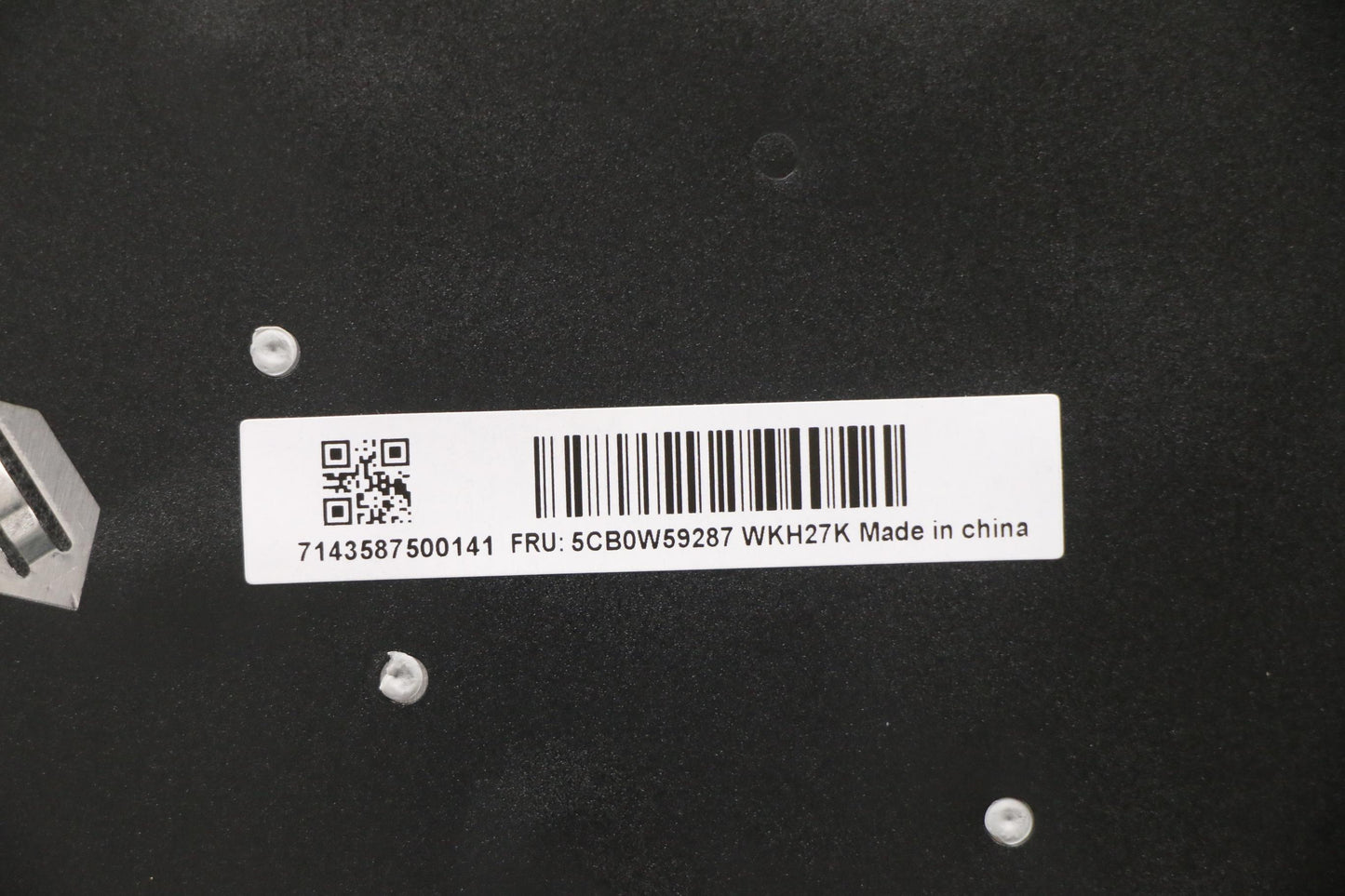 Lenovo Up Assy Grey W Nbl Kb Us - 5CB0W59287