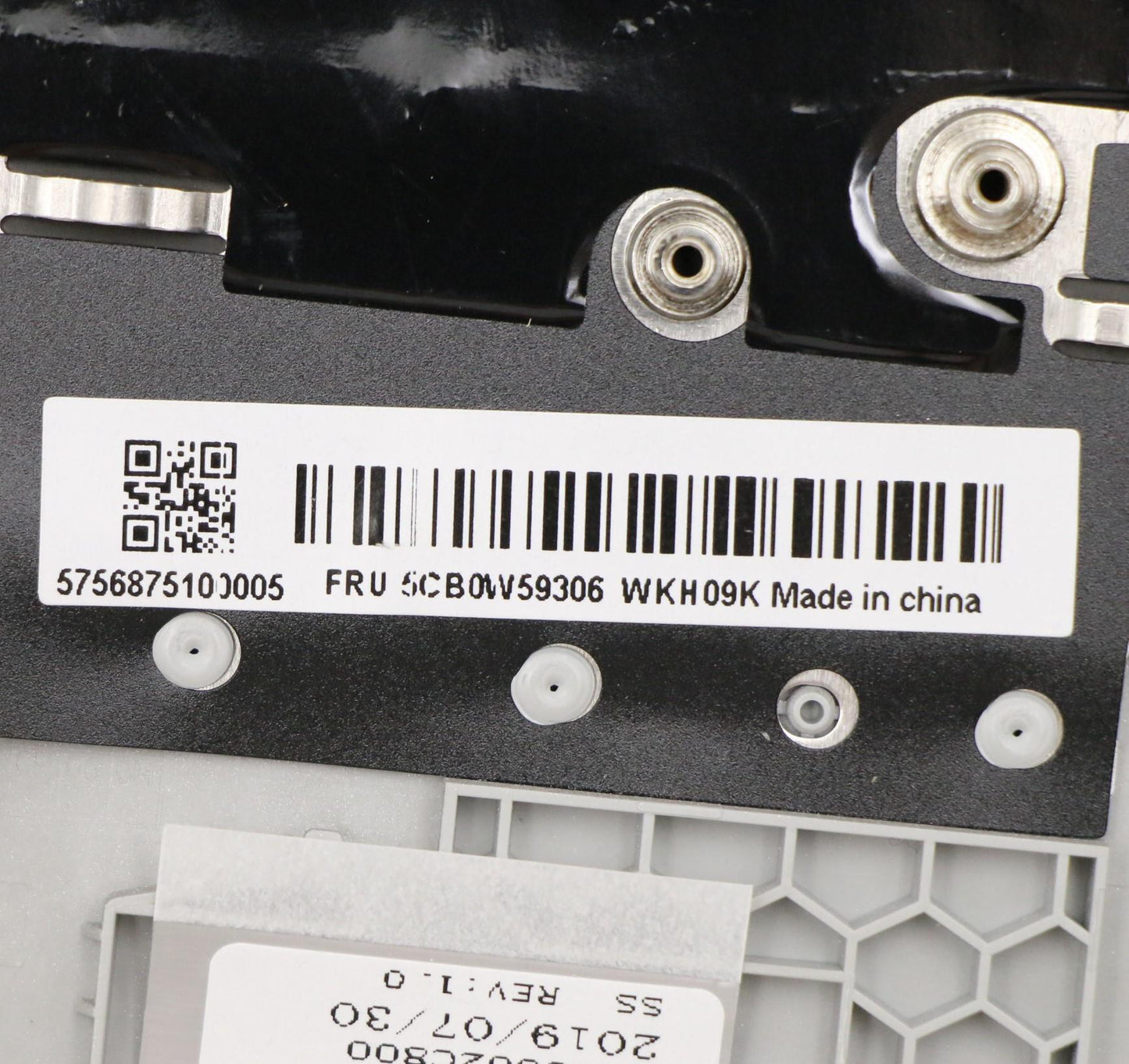 Lenovo Upper Case with Keyboard, USA English, Grey, Backlit - 5CB0W59306