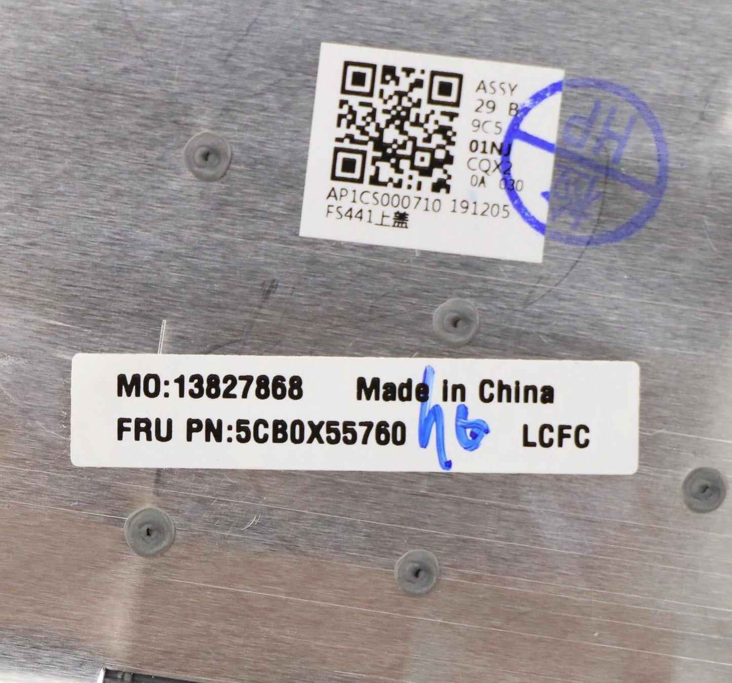 Lenovo Gs44D Log Up Assy Hb L81W6 Gyi - 5CB0X55760