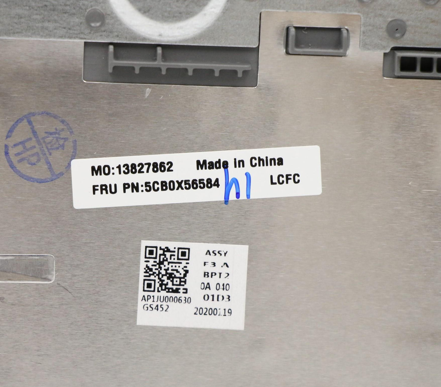 Lenovo C-Cover with USA English Keyboard, Platinum Grey, Non-Backlit, Non-Fingerprint - 5CB0X56584