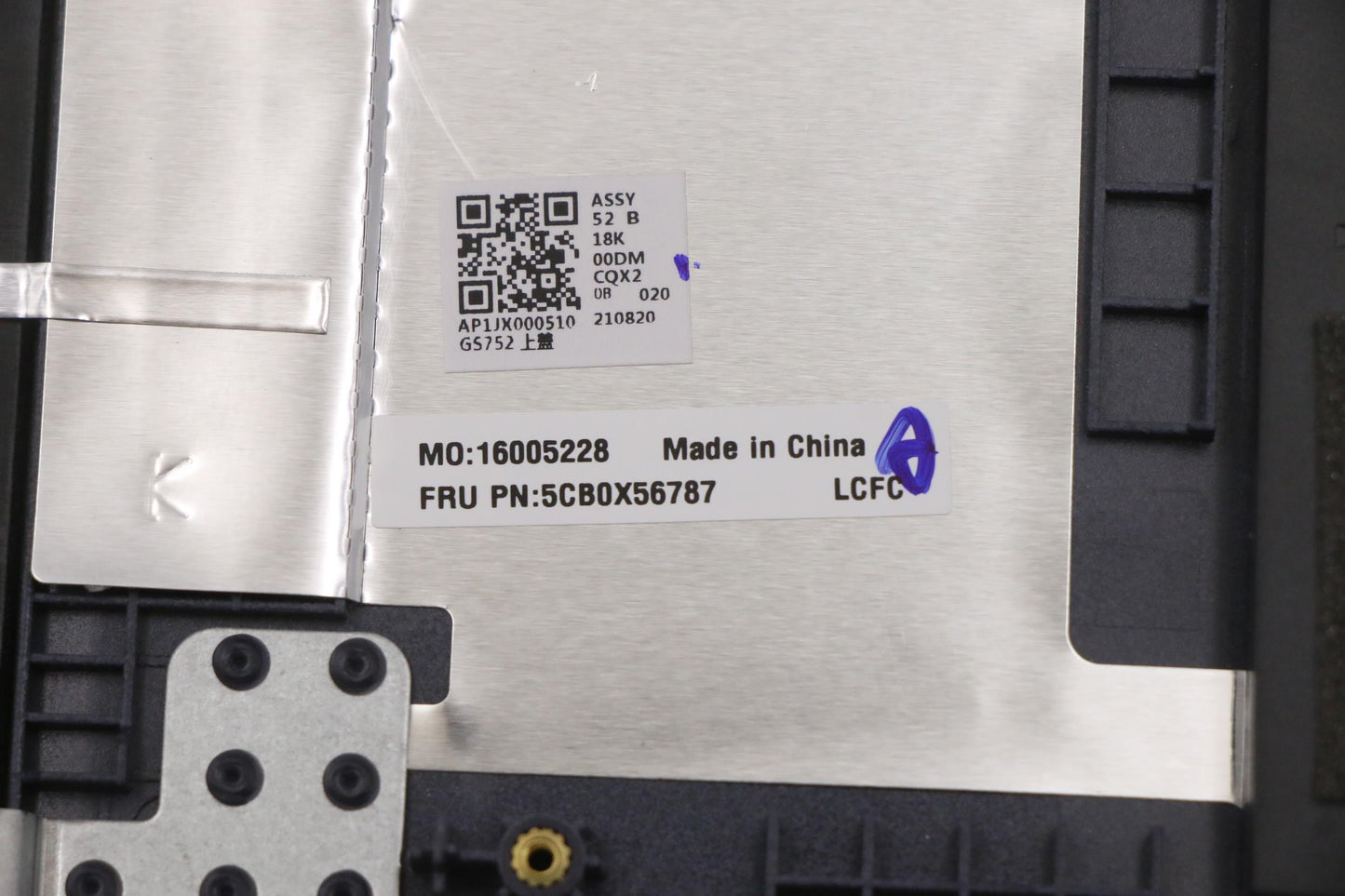 Lenovo C_Cover_Imr_Sub_Assy_Ab_Blue_W - 5CB0X56787