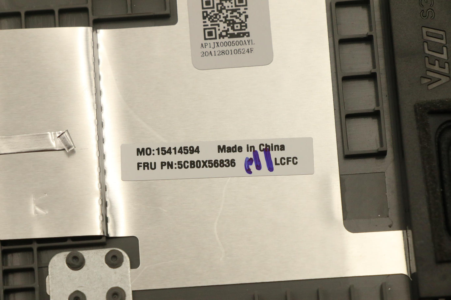 Lenovo C_Cover_Imr_Sub_Assy_Pl_Grey_W - 5CB0X56836
