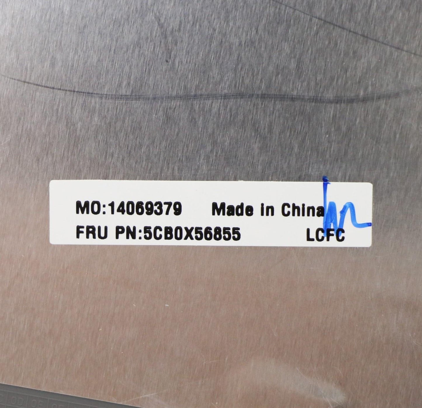 Lenovo C_Cover_Imr_Sub_Assy_Pl_Grey_W - 5CB0X56855