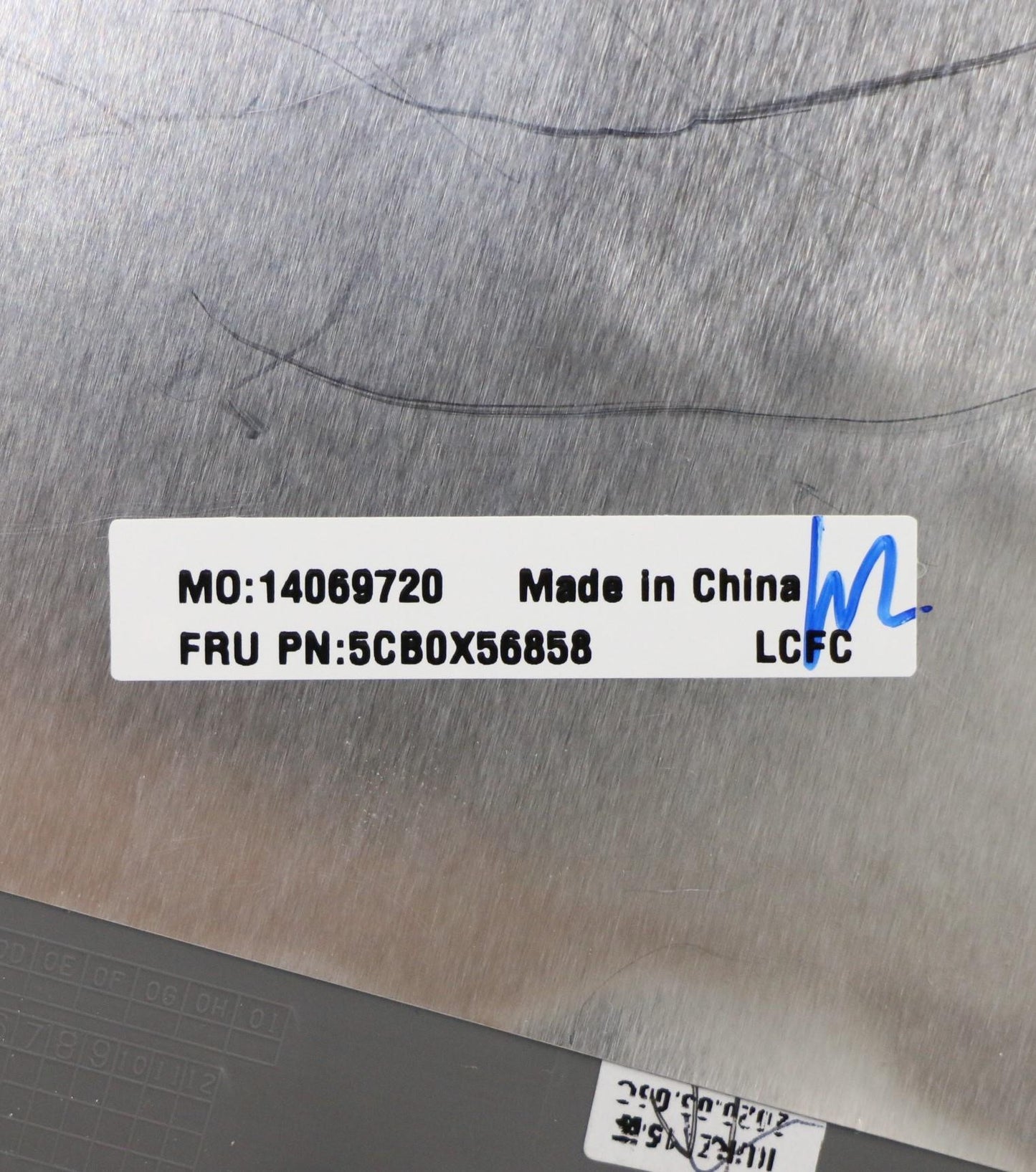 Lenovo C_Cover_Imr_Sub_Assy_Pl_Grey_W - 5CB0X56858