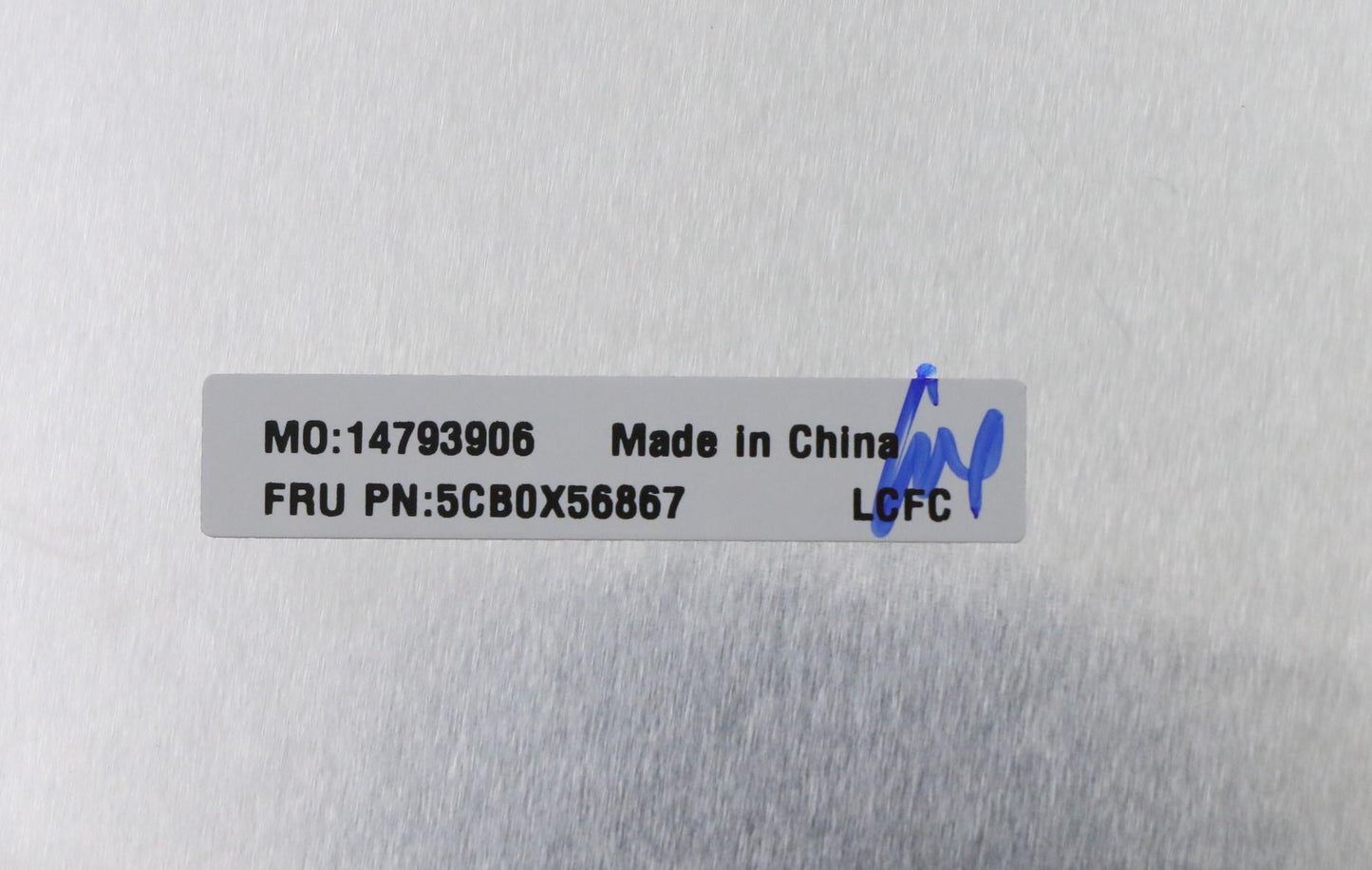 Lenovo C_Cover_Imr_Sub_Assy_Pl_Grey_F - 5CB0X56867
