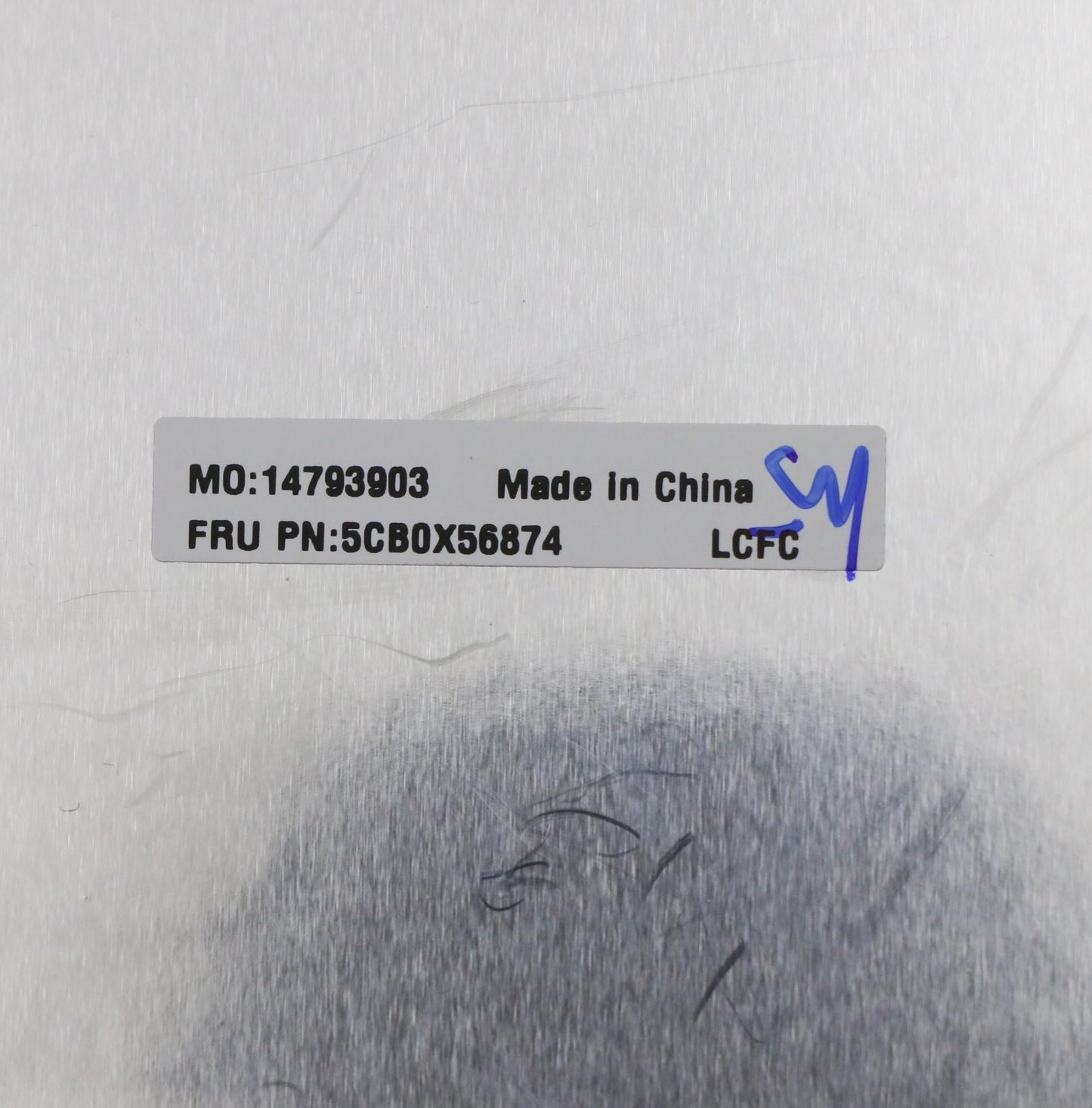 Lenovo C_Cover_Imr_Sub_Assy_Pl_Grey_F - 5CB0X56874