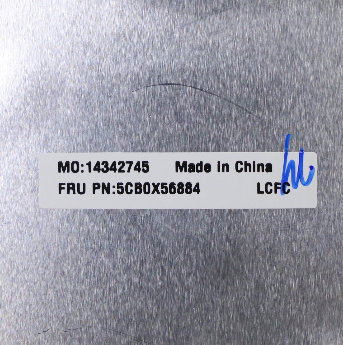 Lenovo C_Cover_Imr_Sub_Assy_Pl_Grey_F - 5CB0X56884