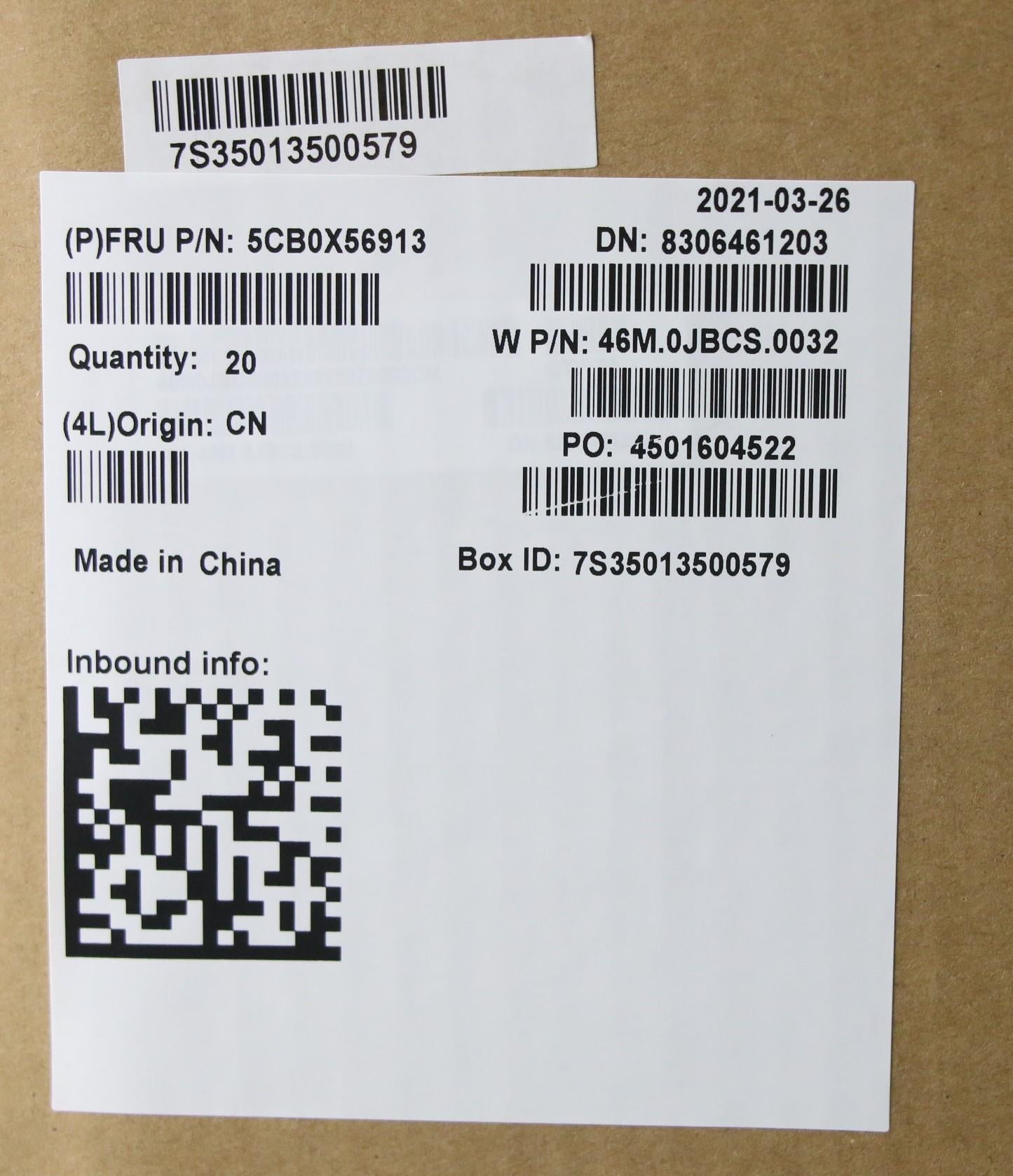 Lenovo Assembly Ucase W/Kb Ar-E Pg Ls - 5CB0X56913