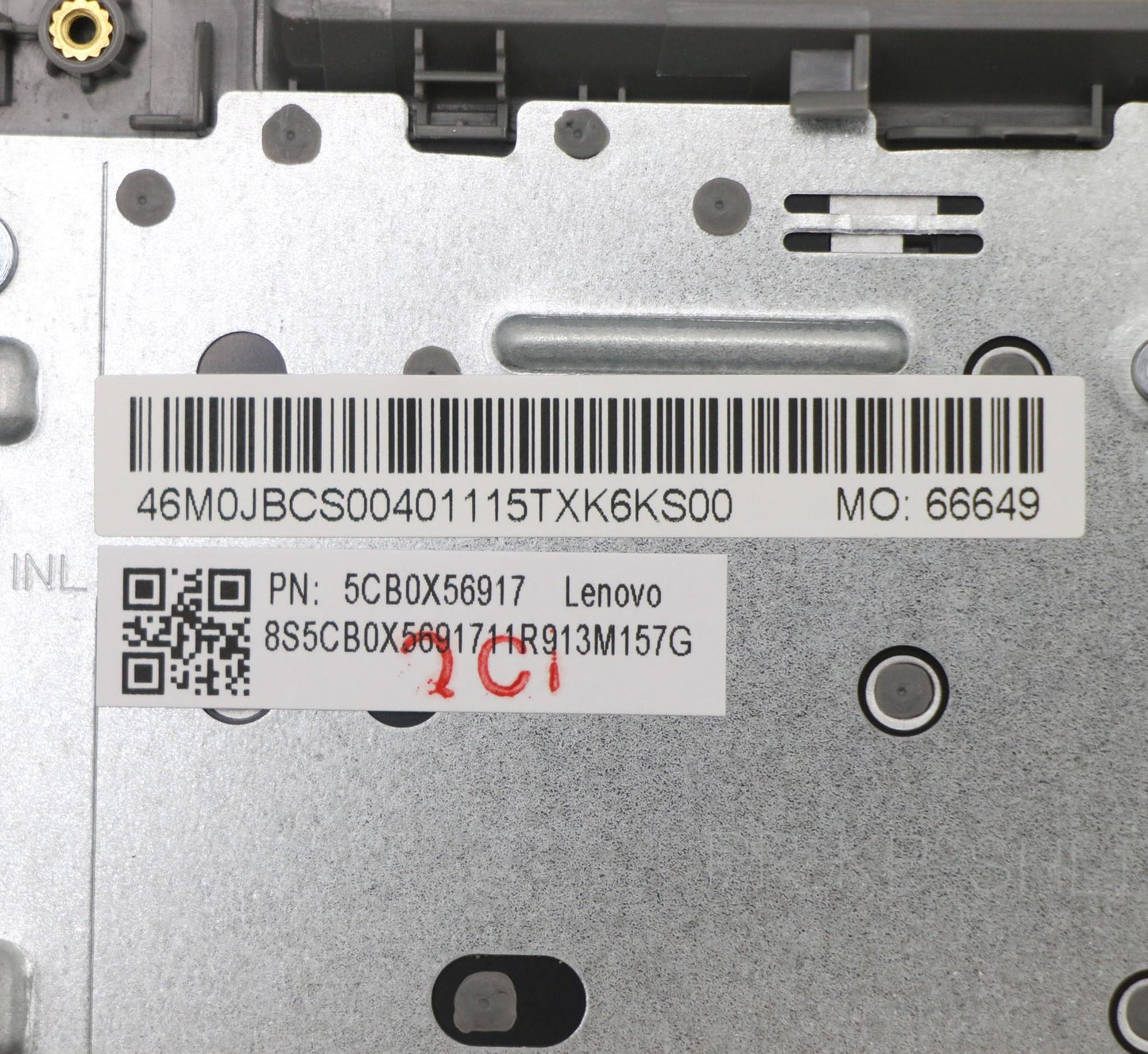 Lenovo Assembly Ucase W/Kb Be Pg Ls15 - 5CB0X56917