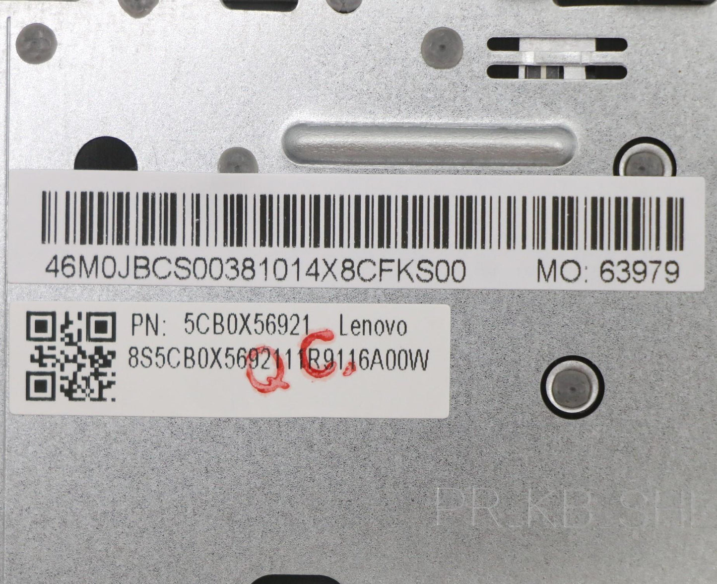 Lenovo Assembly Ucase W/Kb Us Inte Pg - 5CB0X56921