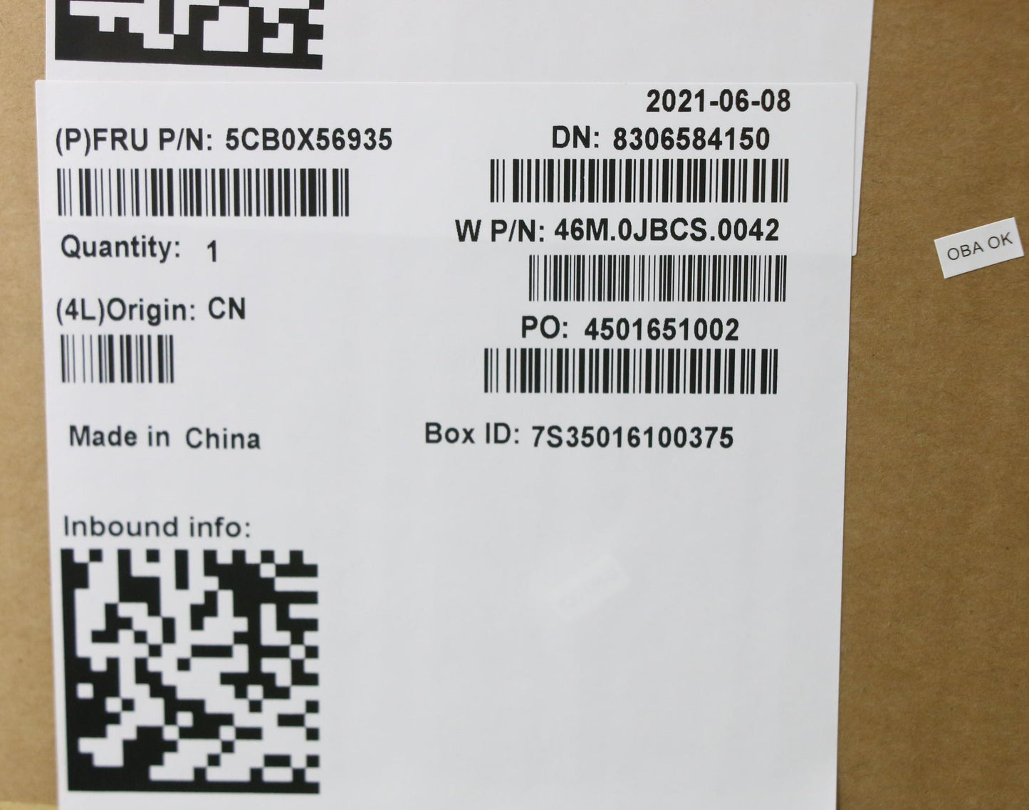 Lenovo Assembly Ucase W/Kb Ti Ib Ls15 - 5CB0X56935