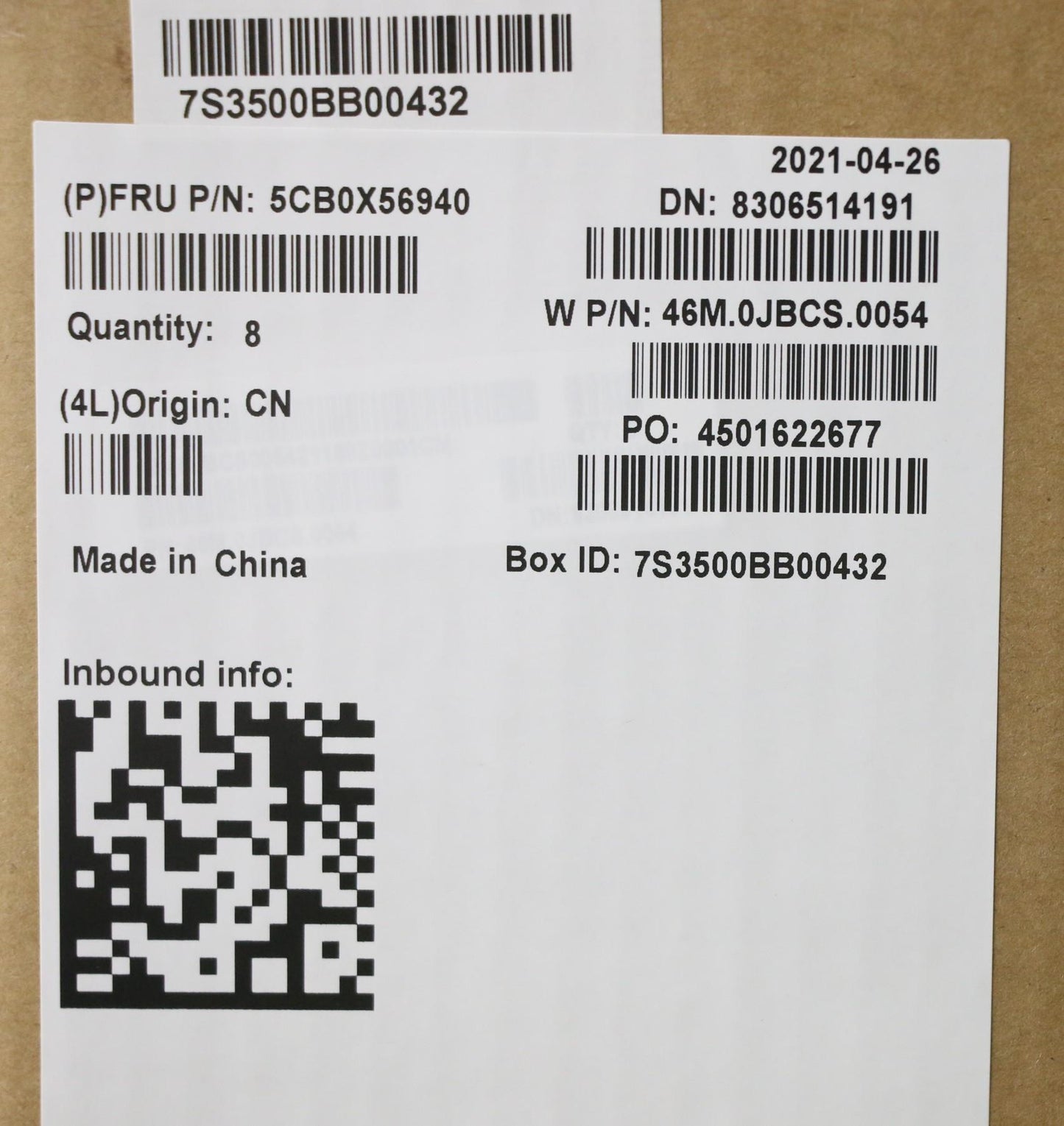 Lenovo Assembly Ucase W/Kb Ch Ib Ls15 - 5CB0X56940