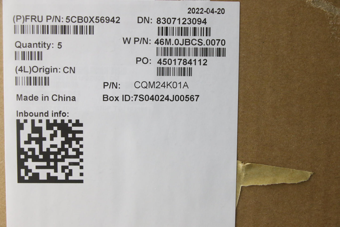 Lenovo Assembly Ucase W/Kb Fr Ib Ls15 - 5CB0X56942