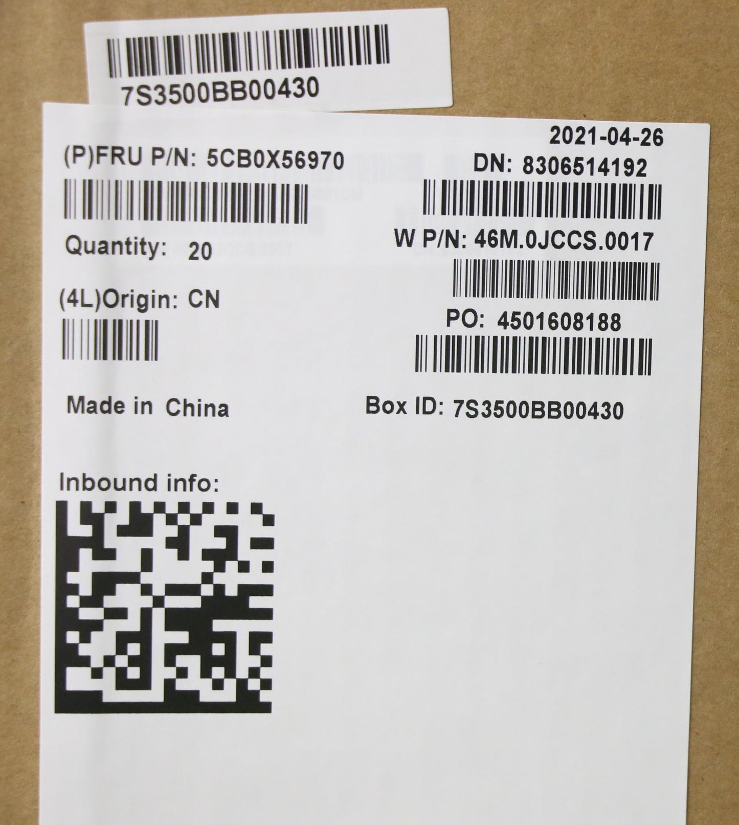 Lenovo Assembly Ucase W/Kb Po Pg Ls15 - 5CB0X56970