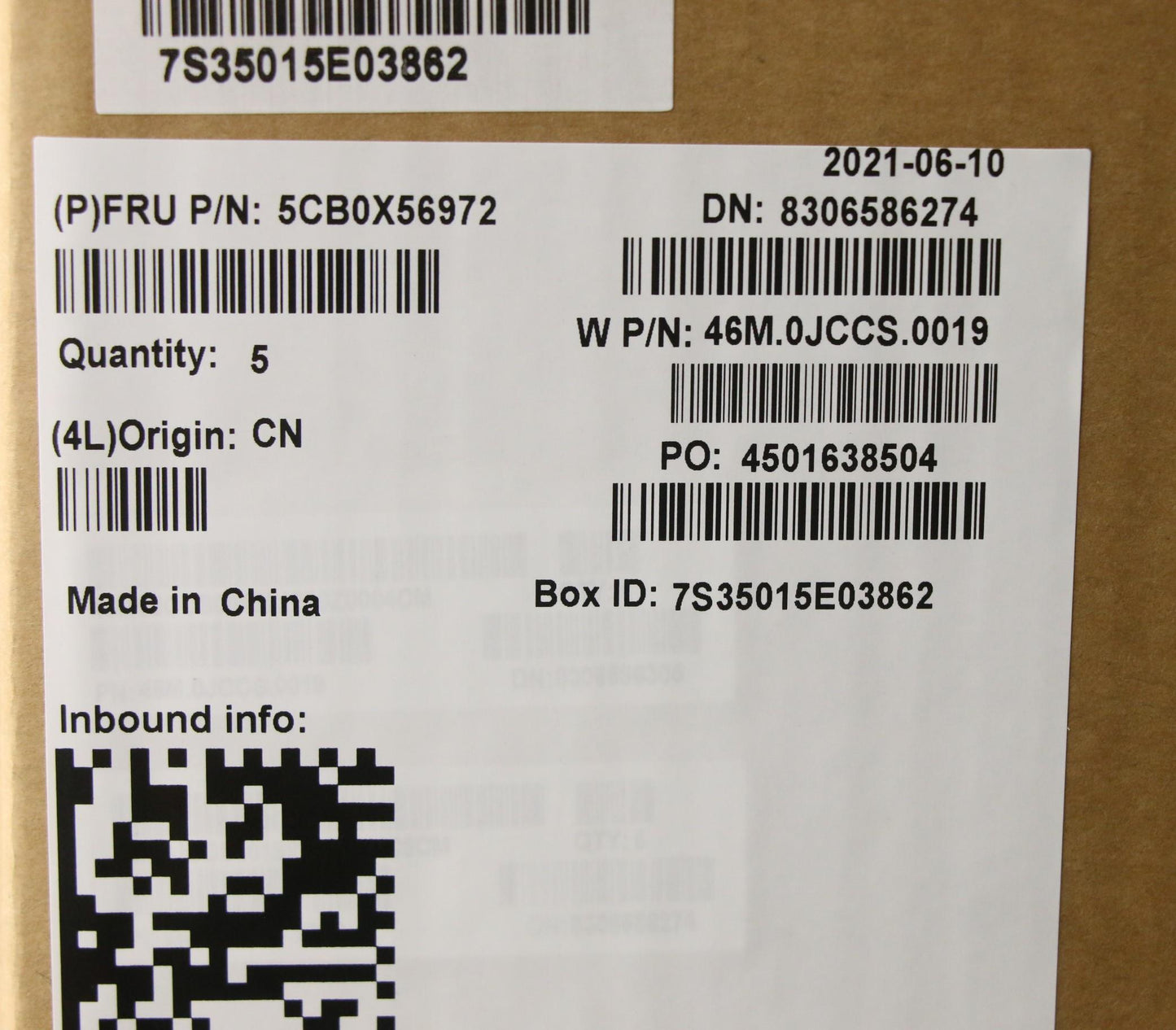 Lenovo Assembly Ucase W/Kb Cf-E Pg Ls - 5CB0X56972