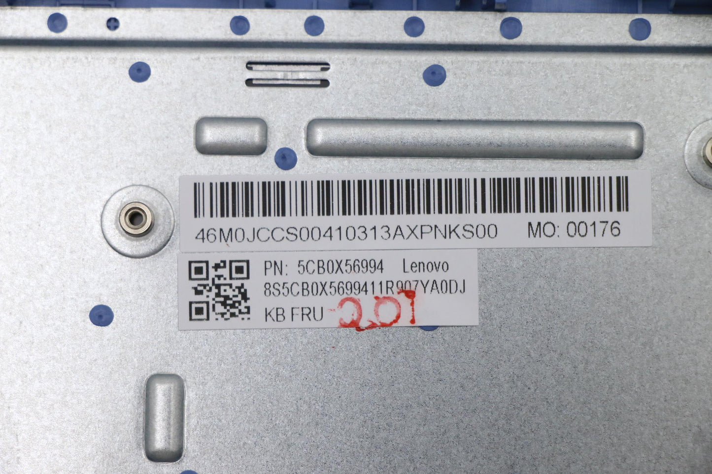 Lenovo Ice Blue USA English Keyboard with C-Cover Non-Backlit - 5CB0X56994