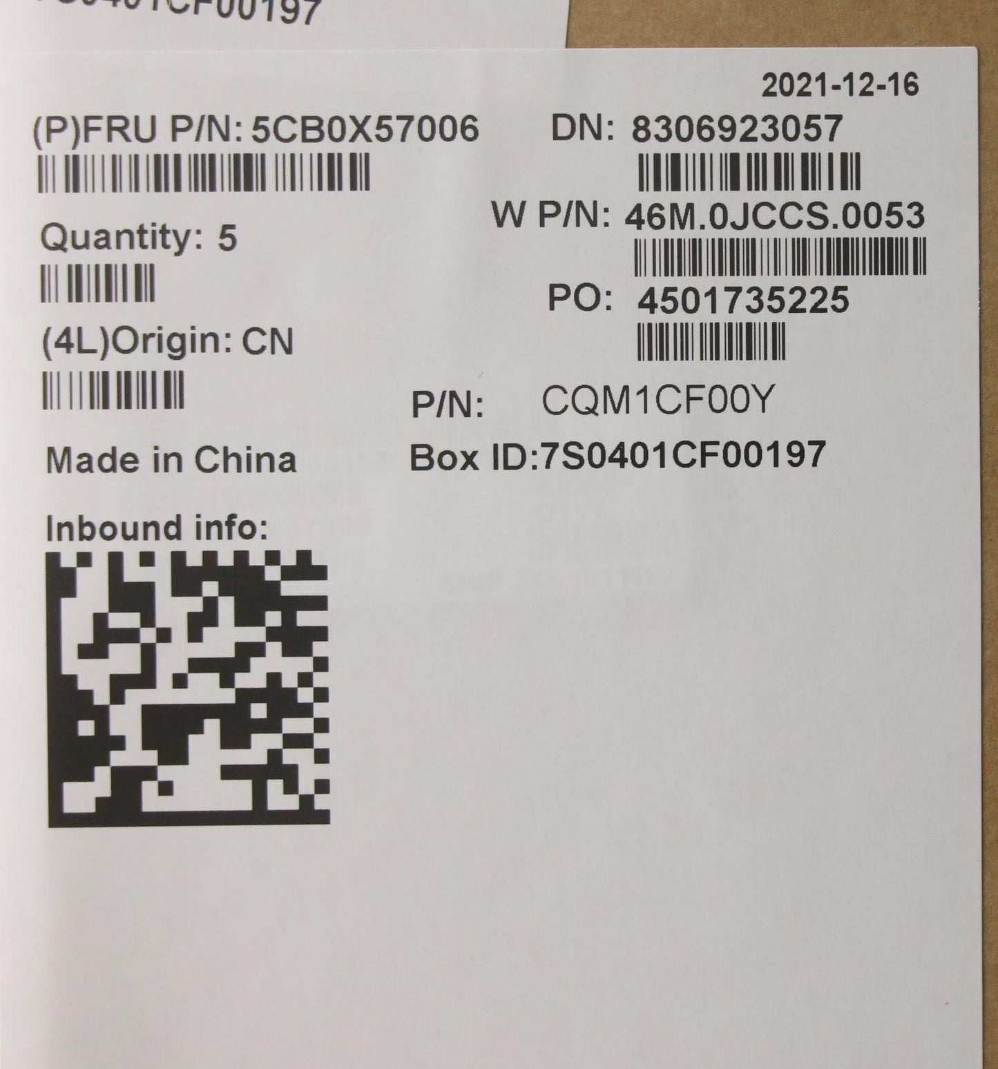 Lenovo Assembly Ucase W/Kb Fr Ib Ls15 - 5CB0X57006