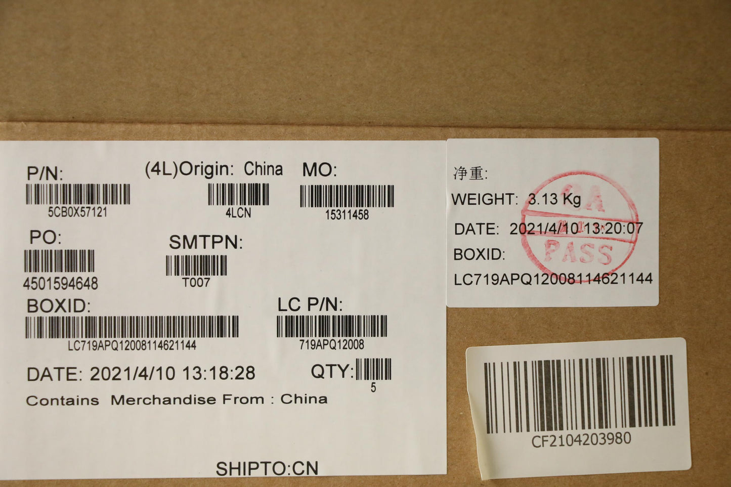 Lenovo Upper Case Asm_Hb L81Yb Igtex - 5CB0X57121