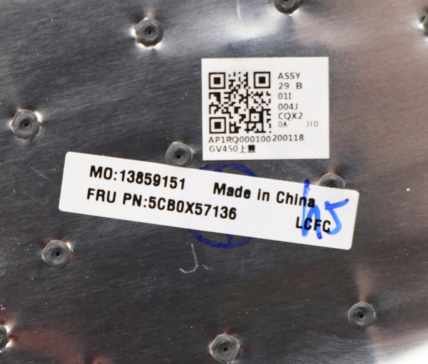 Lenovo USA English Keyboard with C-Cover, Iron Grey, Non-Backlit - 5CB0X57136