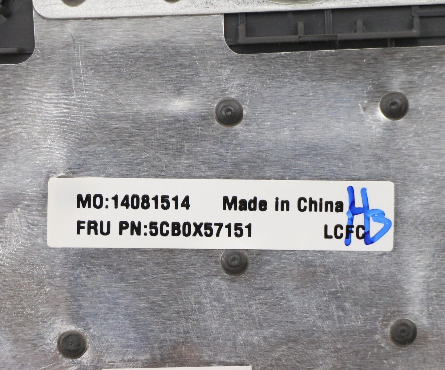 Lenovo Upper Case Asm_Hb L81Yb Igimr - 5CB0X57151