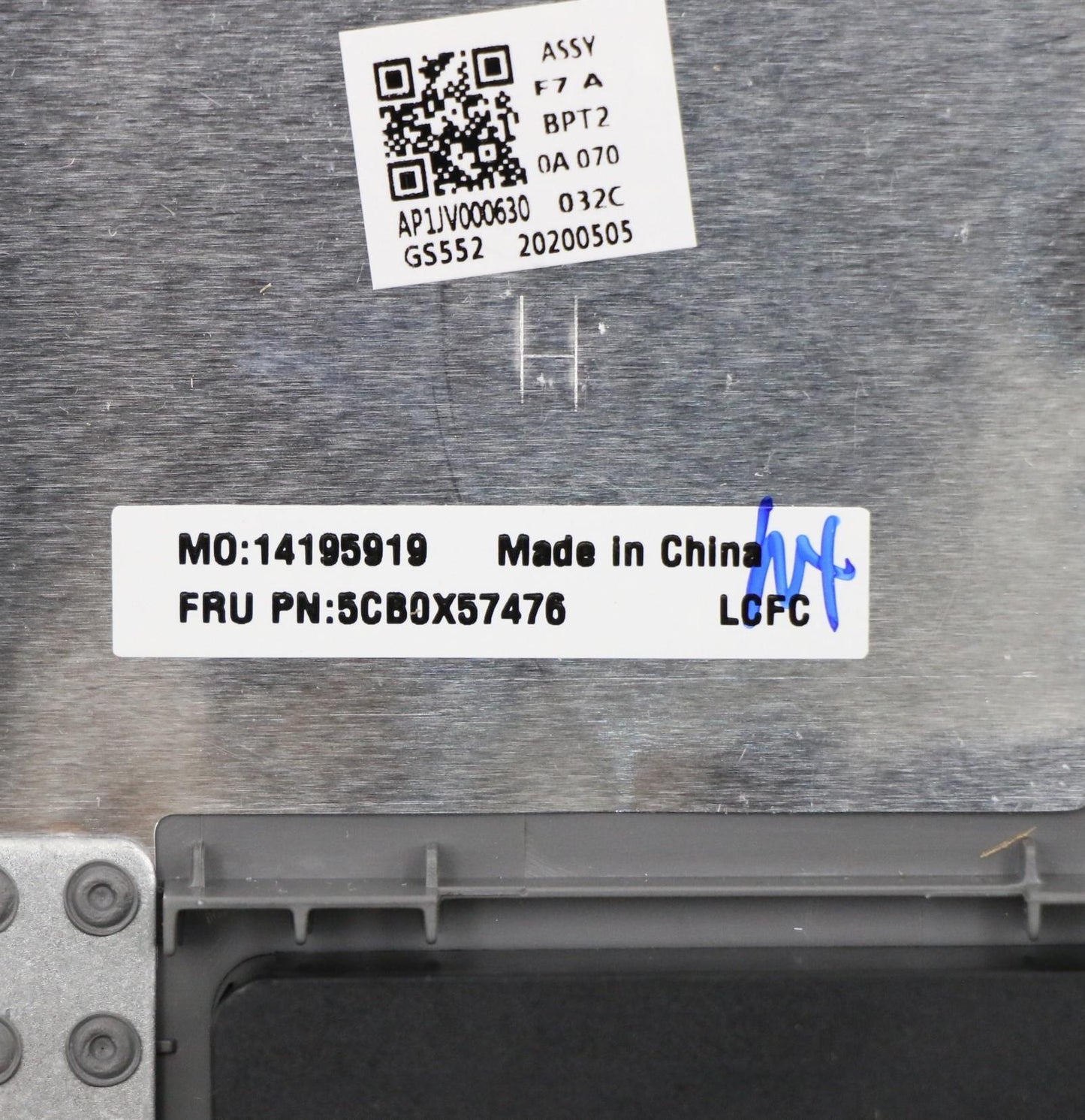 Lenovo C-Cover with Keyboard, USA English, Platinum Grey, Non-Backlight, Non-Fingerprint - 5CB0X57476