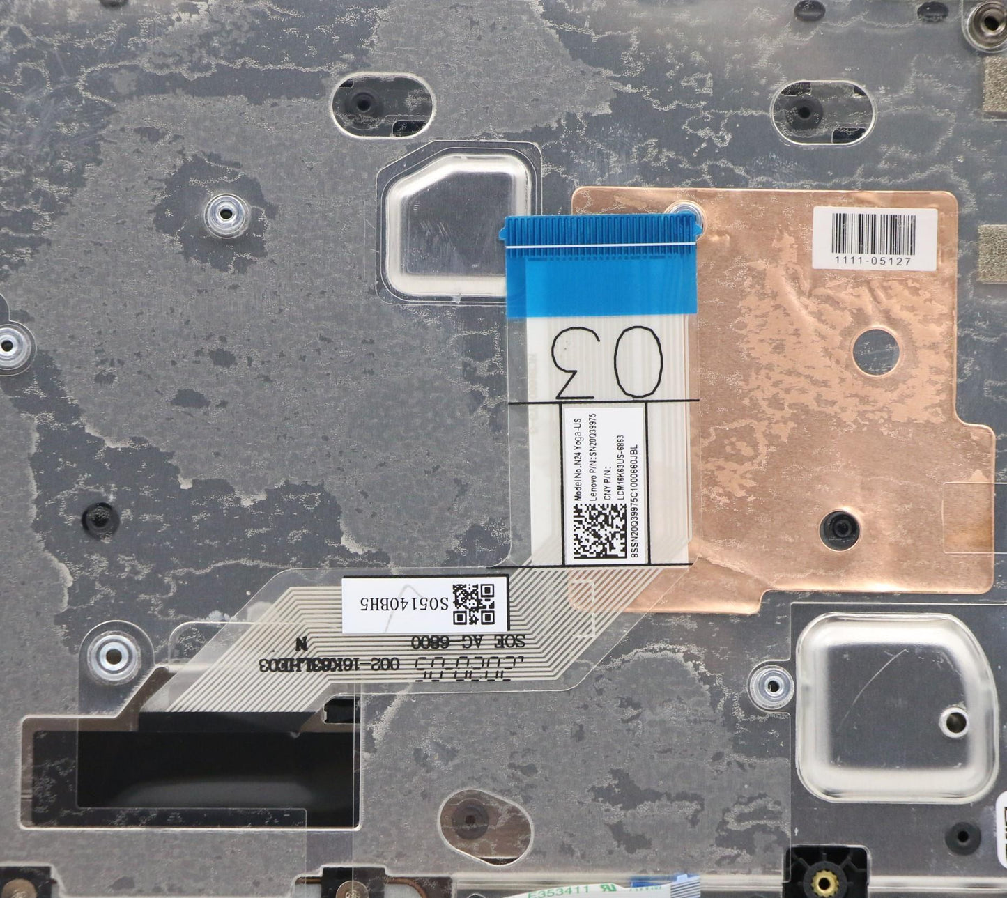 Lenovo C-Cover with Keyboard, USA English Layout, Non-Backlit - 5CB0Y57963