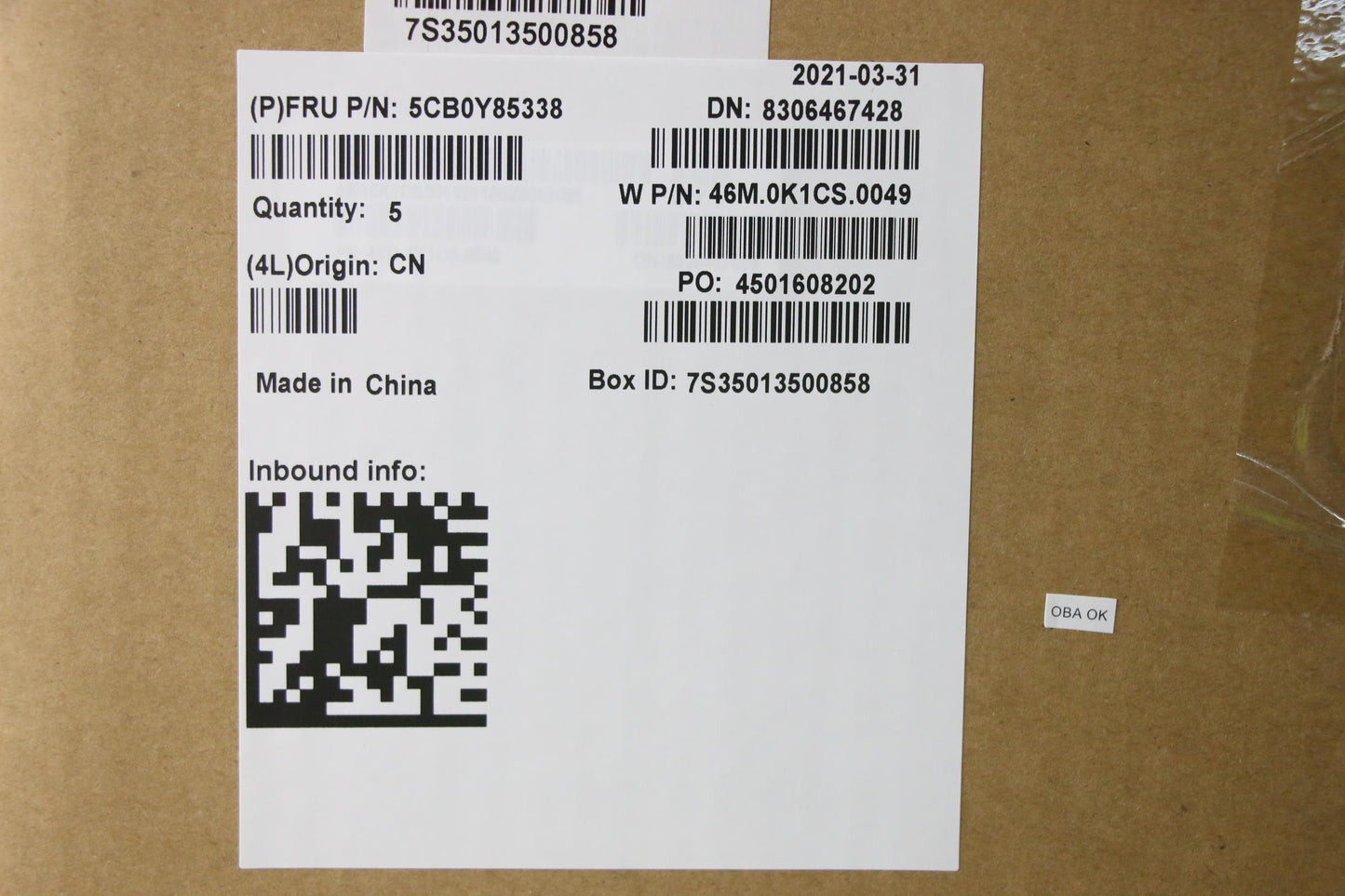 Lenovo C-Cover With Keyboard - 5CB0Y85338