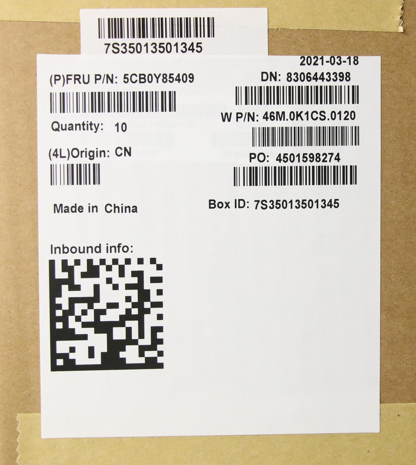 Lenovo C-Cover With Keyboard - 5CB0Y85409