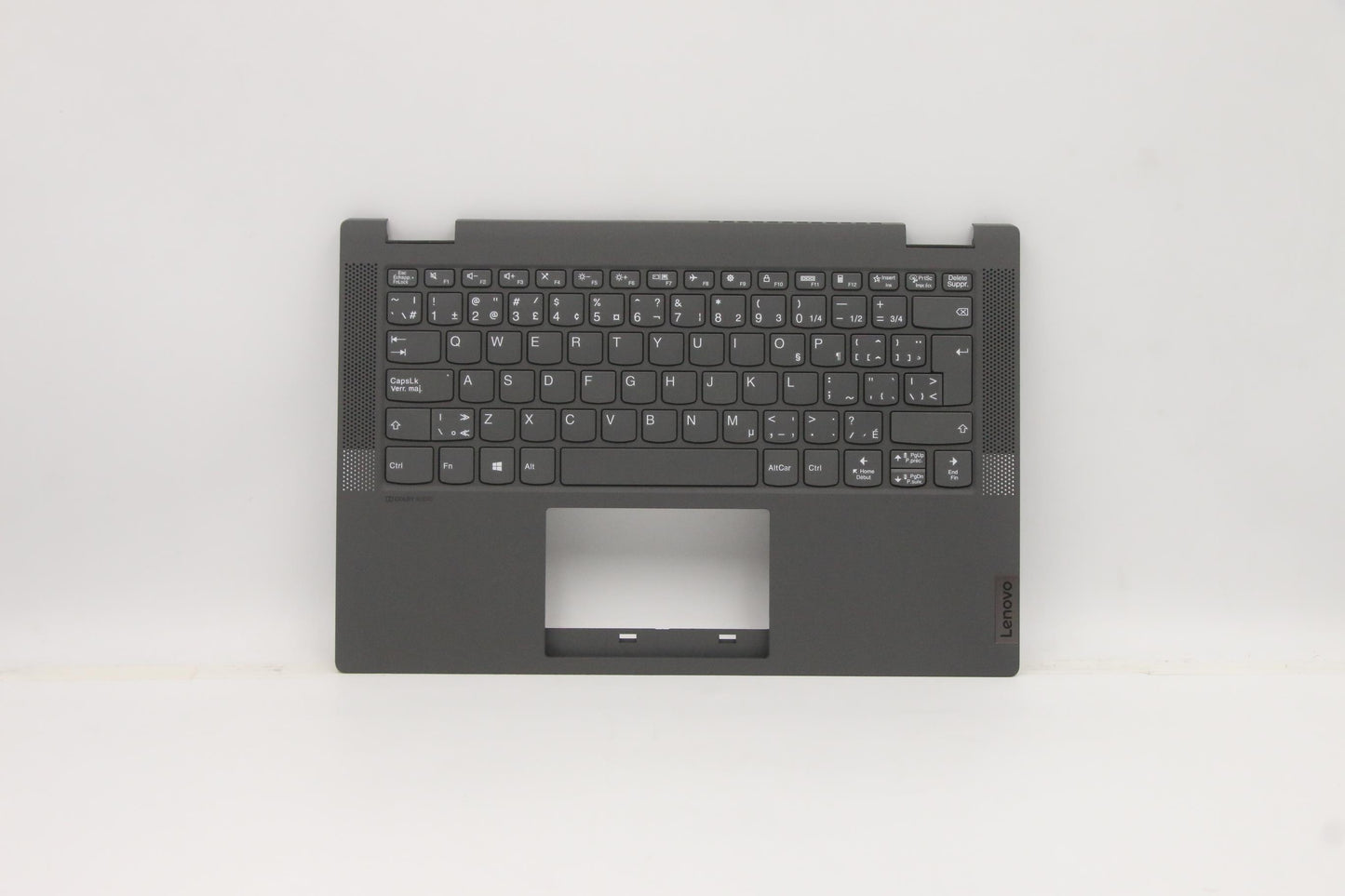 Lenovo C-Cover with Keyboard, Canadian French-English, Grey, Non-Backlight - 5CB0Y85466