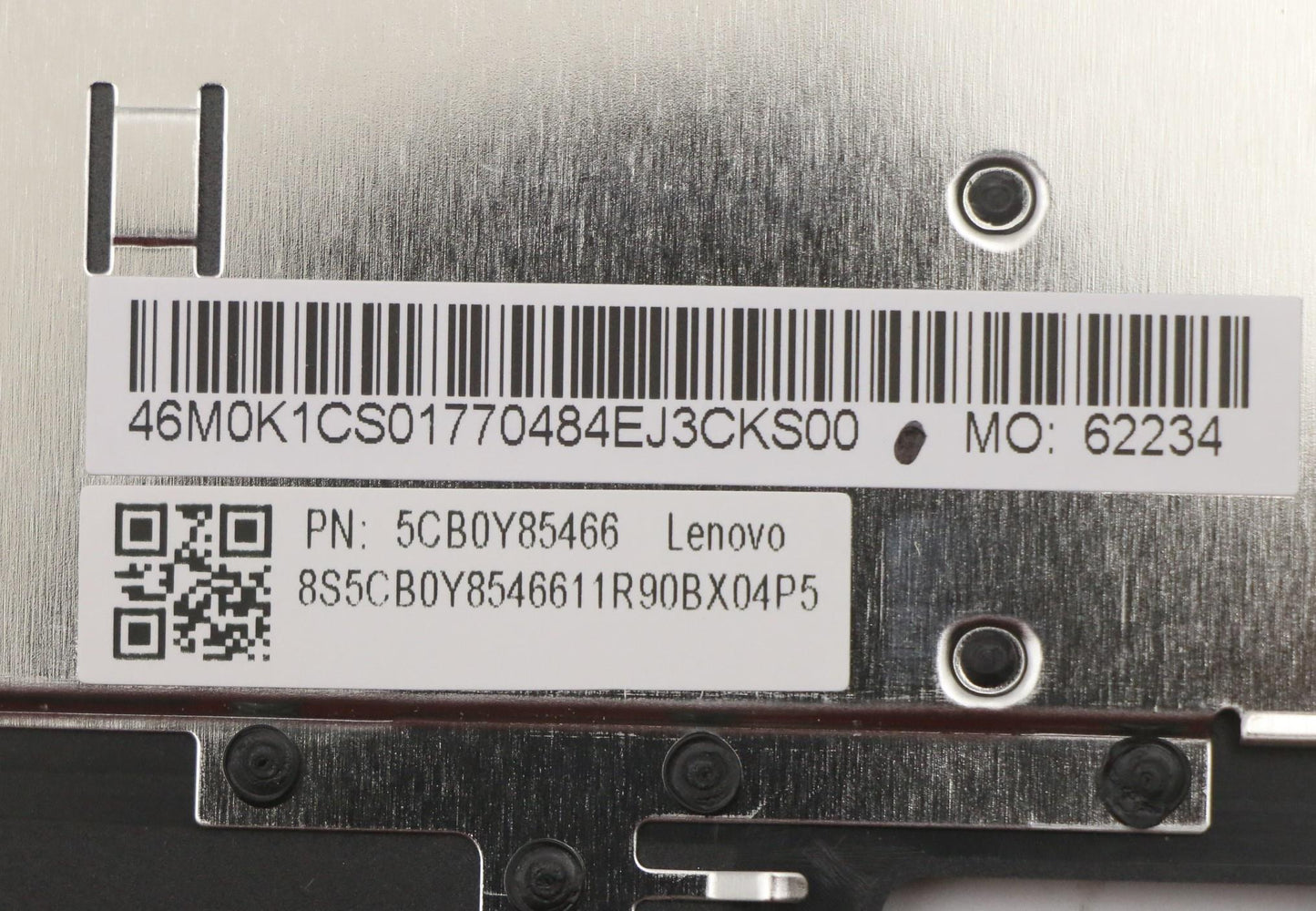 Lenovo C-Cover with Keyboard, Canadian French-English, Grey, Non-Backlight - 5CB0Y85466