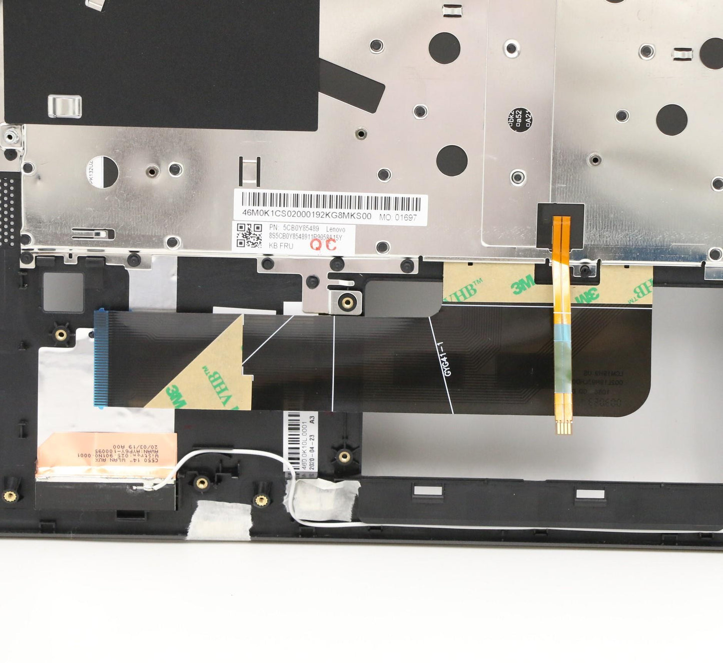 Lenovo US Keyboard with Grey C-Cover, Backlight - 5CB0Y85489