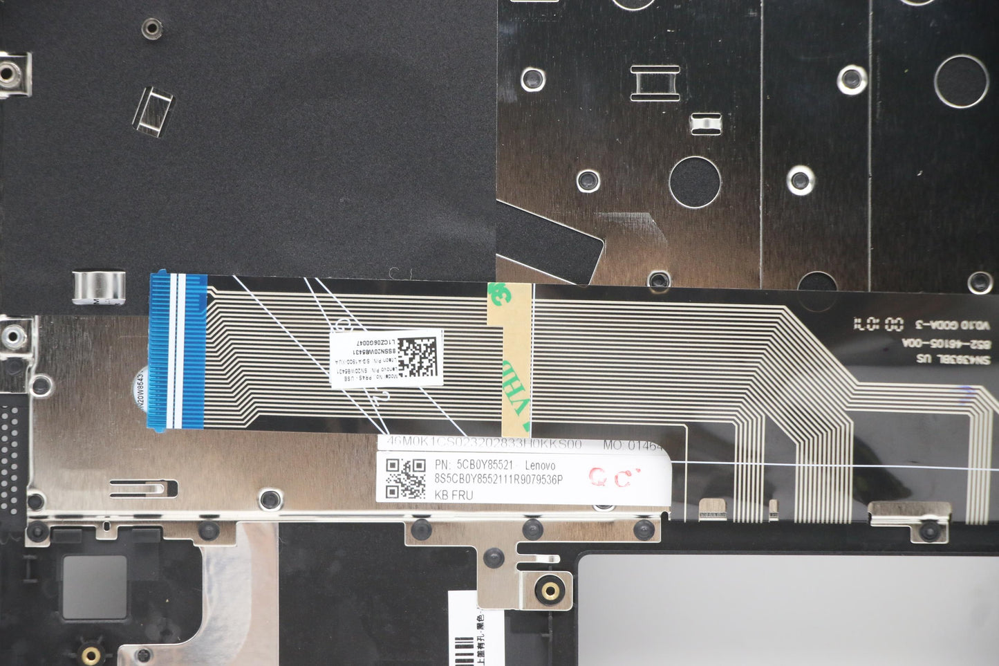 Lenovo USA English Keyboard with C-Cover, Grey, Non-Backlit - 5CB0Y85521