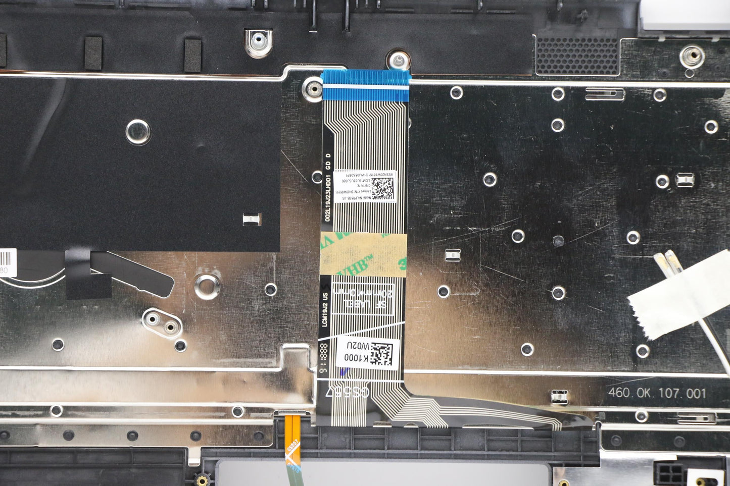 Lenovo C-Cover with Keyboard, US English, Platinum Grey, Backlit, Non-Fingerprint Compatible - 5CB0Y85684